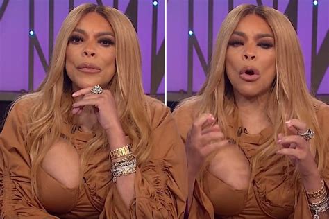 WENDY Williams' boob almost fell out of her top during an incredibly awkward segment on Tuesday. The daytime talk show host nearly suffered a wardrobe malfunction as she …